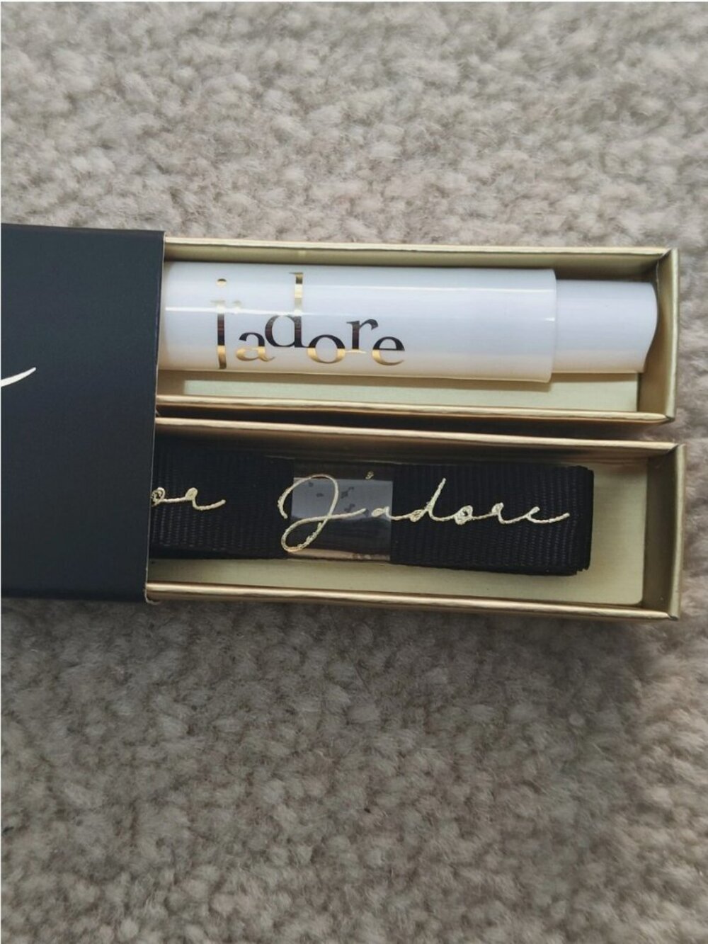 Christian Dior J'adore Infinissime Sample Spray and Ribbon Bracelet NIB Gift Set